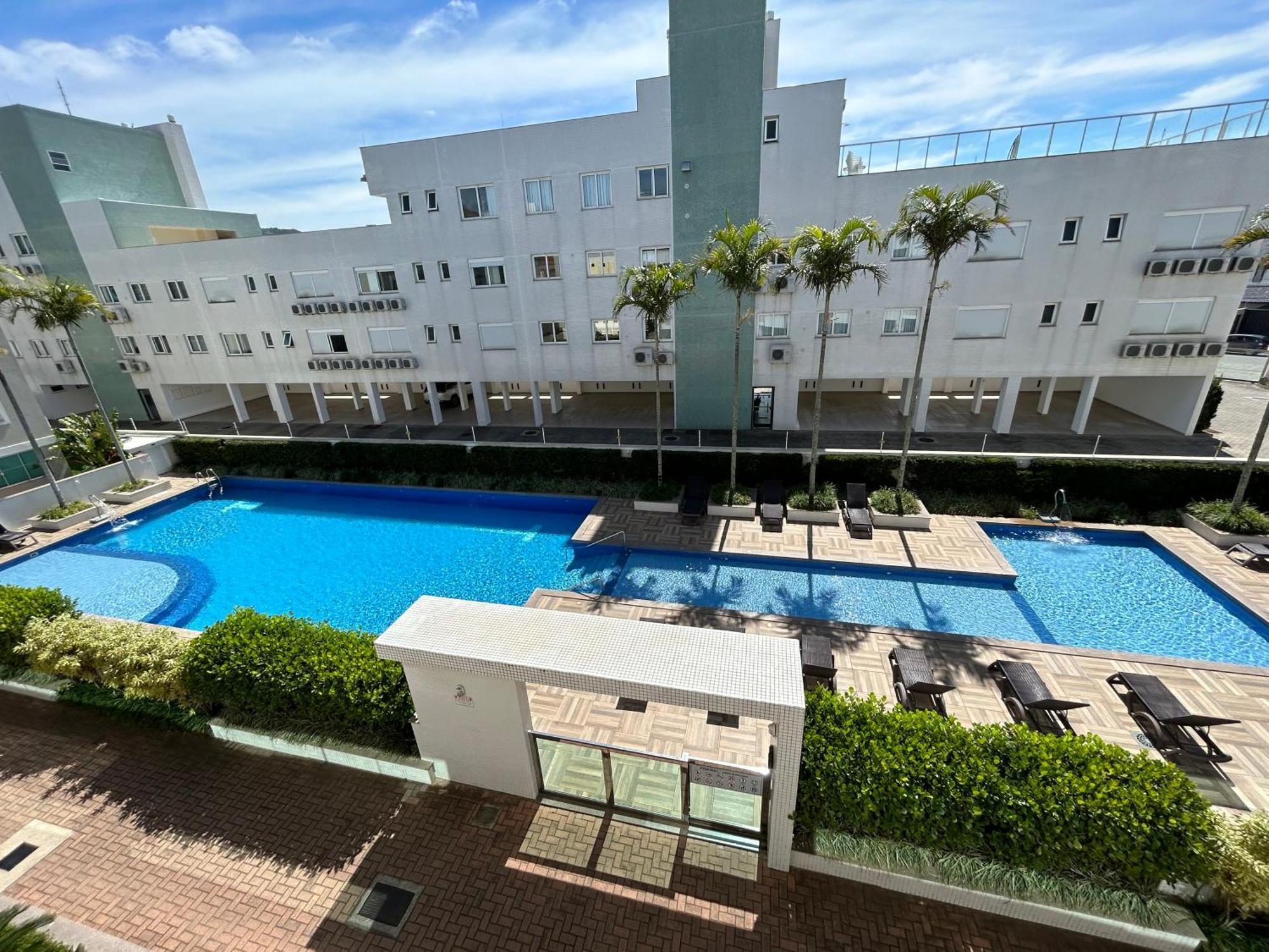 Apartament Apartamento De Frente Para Piscina, Com Vista Para O Mar Florianópolis Zewnętrze zdjęcie